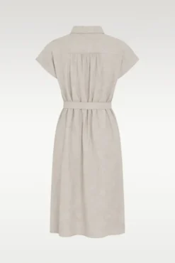 Viana Ginia SS Shirt Dress Sand Melange