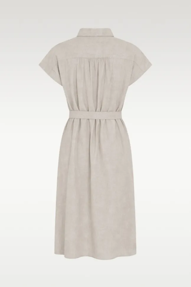 Viana Ginia SS Shirt Dress Sand Melange