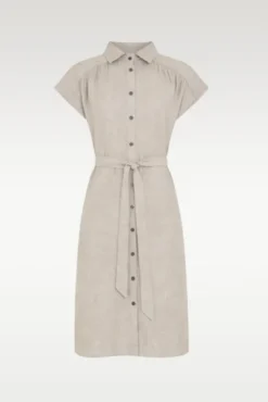Viana Ginia SS Shirt Dress Sand Melange