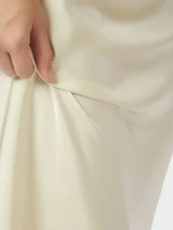 Vicky Heavy Sateen Skirt Light Yellow