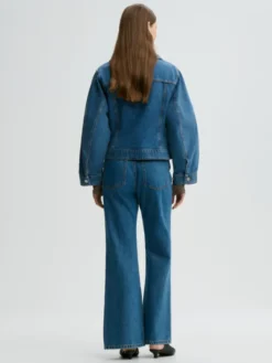 Villies Denim Jacket Mid Denim Blue