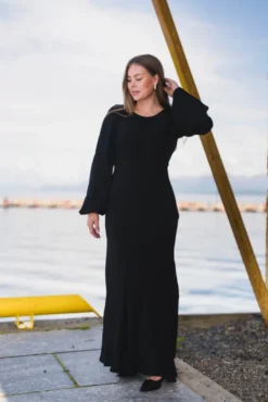 Viscose Maxi Dress Black