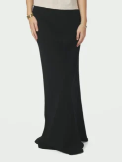 Viso Linen Skirt Black