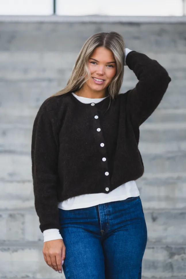 Vitow Cardigan Coffee Melange
