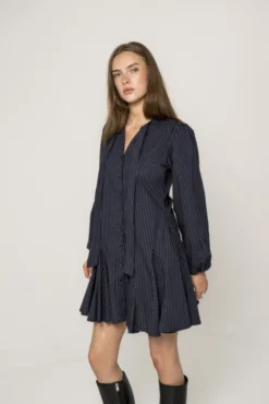 Vivienne Dress Pinstripe