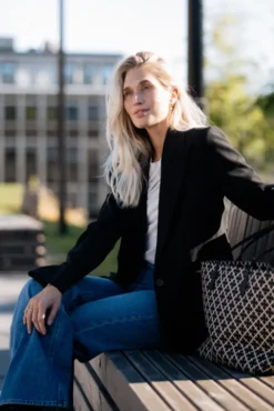 Vola Single Oversize Blazer Black
