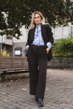 Vola Wide Pant Dark Brown