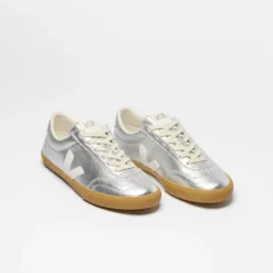 Volley Leather Silver White Natural
