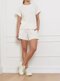 Waffle Tee Offwhite
