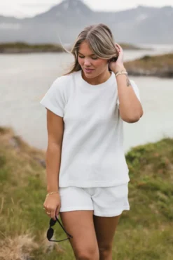 Waffle Tee Offwhite