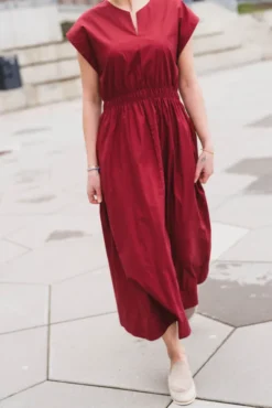 Wiliane SL Dress Rhubarb