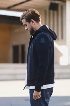 Willard Hooded Jacket Blue Navy