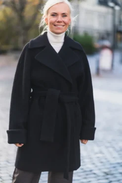 Wool Coat Mid Black