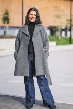 Wool Coat Mid Grey