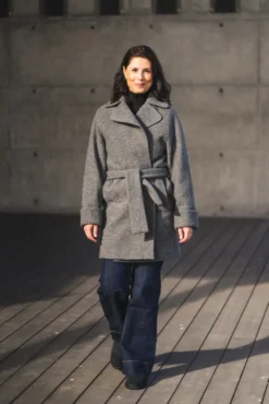 Wool Coat Mid Grey