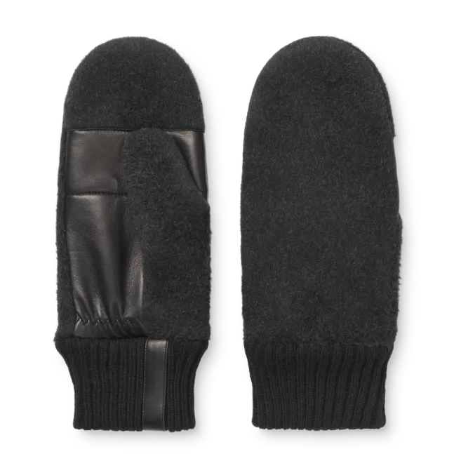 Woolen Mittens Dark Grey Melange