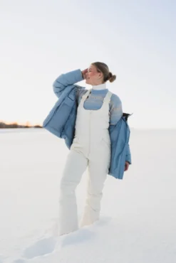 W Tryvann Bib Trousers Ecru