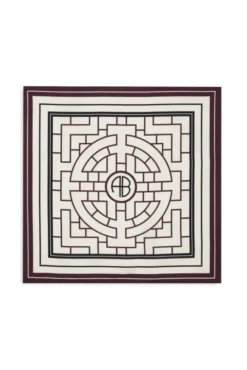 York Scarf AB Fig Burgundy