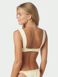 Zadie Solid Bikini Top Butter Yellow
