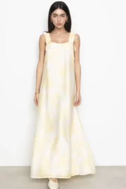 Zaha Dress Yellow Floral Print