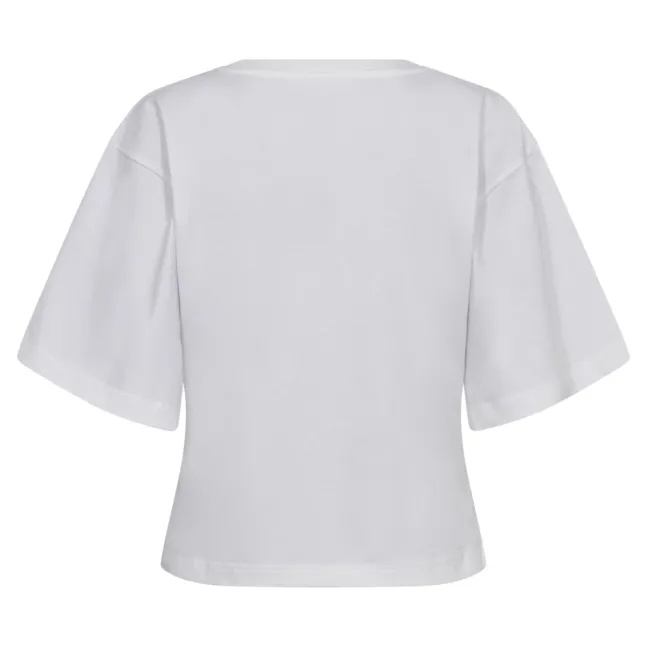 Zenga Tee O-Neck White/Walnut