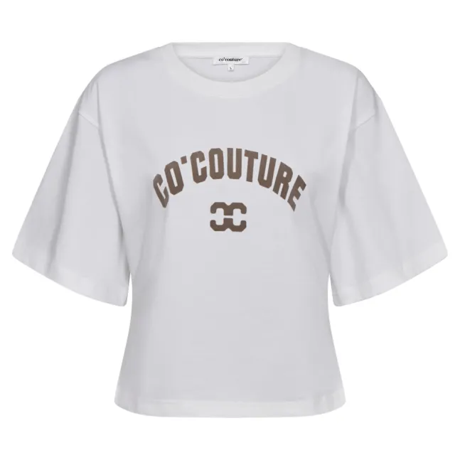 Zenga Tee O-Neck White/Walnut