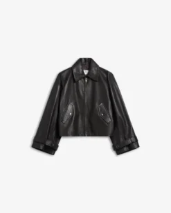 Zephyr Leather Jacket Espresso Brown