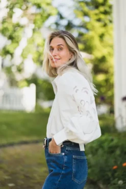 Zimia LS Shirt Star White