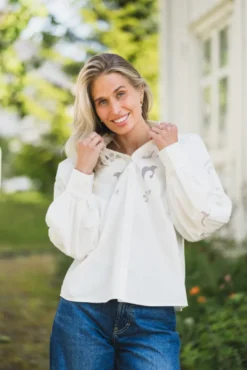 Zimia LS Shirt Star White