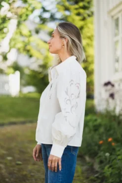 Zimia LS Shirt Star White